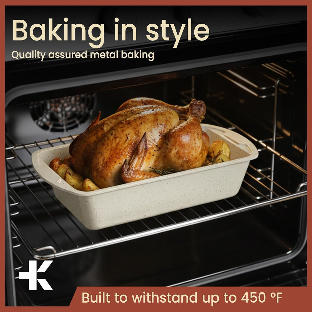 Nonstick Baking Loaf Pan by [Brand Name] - 11" Carbon Steel, Oven Safe to 450°F, Space-Saving Design
