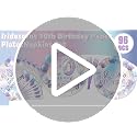 96-Piece 10th Birthday Party Supplies Set, Iridescent Purple Tableware