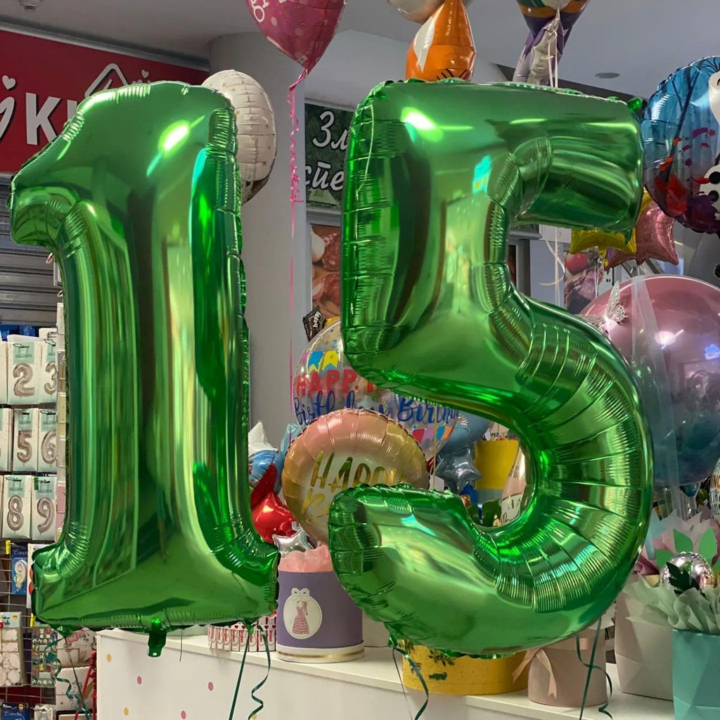 Number 5 Balloon by [Brand Name] - 40 Inch Dark Green Foil Balloon for 5th Birthday Party Decorations