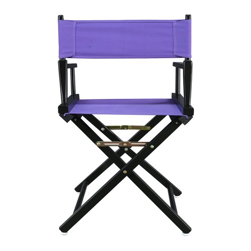 Casual Home 200-02/021-41 18" Black Frame-Purple Canvas Director Chair Classic Height, BlackFrame