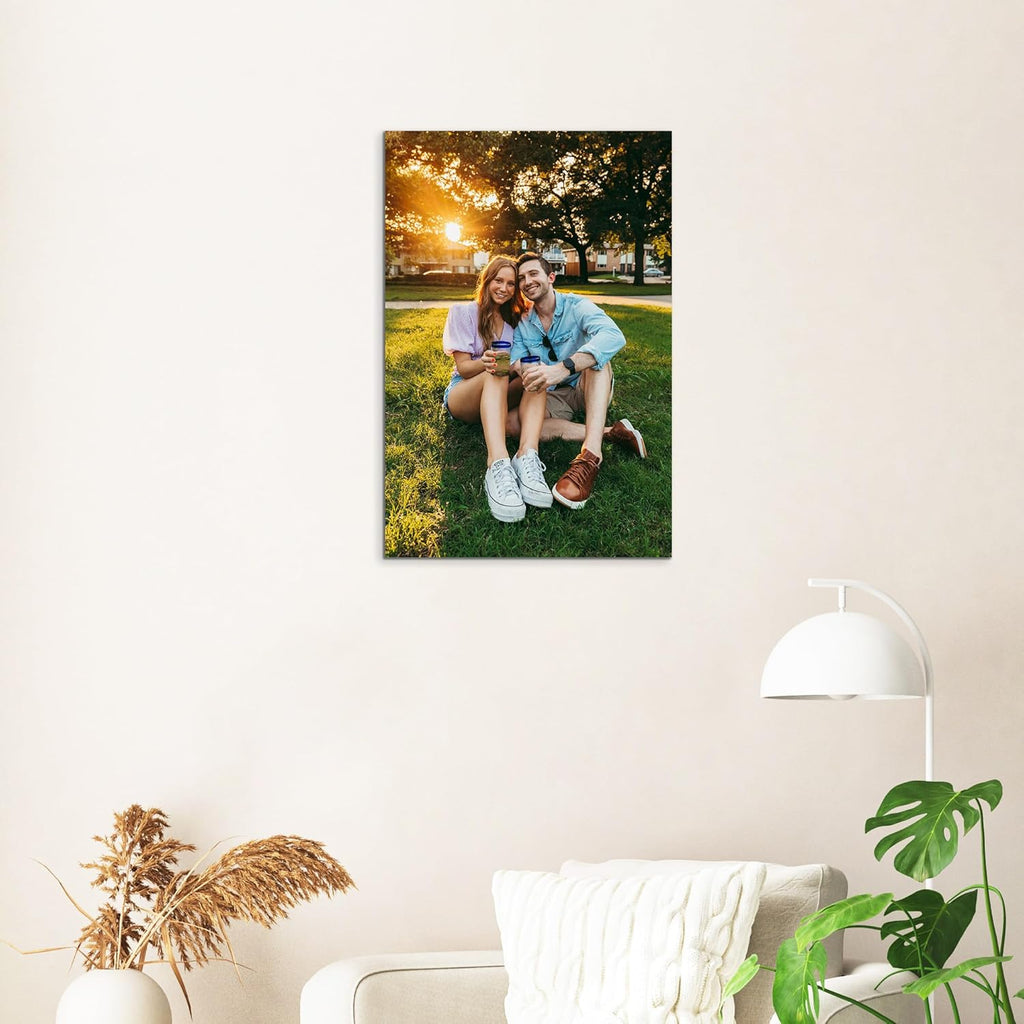 Skiennix Personalized Canvas Wall Art - Framed 8” X 12” Custom Prints for Living Room & Bedroom | Perfect Christmas Gift