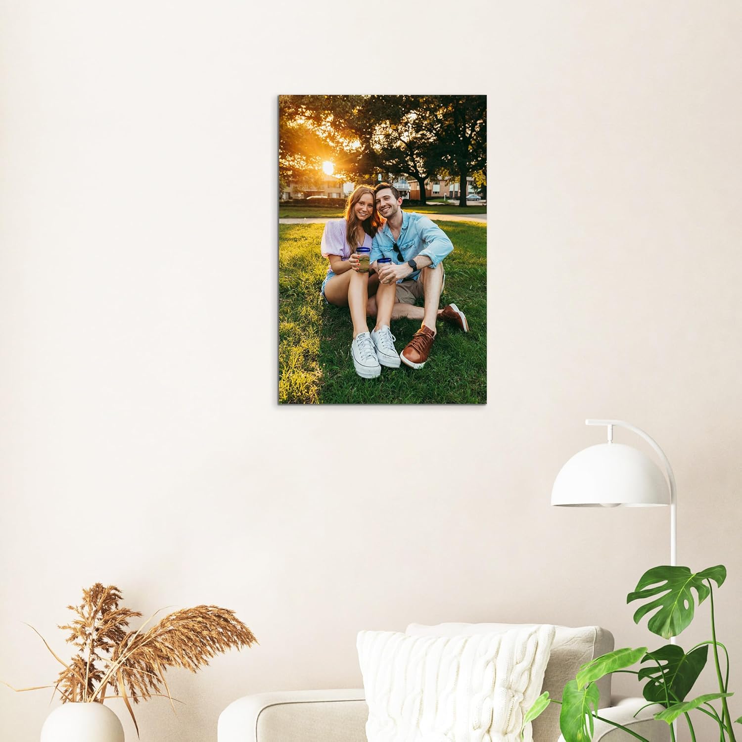 Skiennix Personalized Canvas Wall Art - Framed 8” X 12” Custom Prints for Living Room & Bedroom | Perfect Christmas Gift