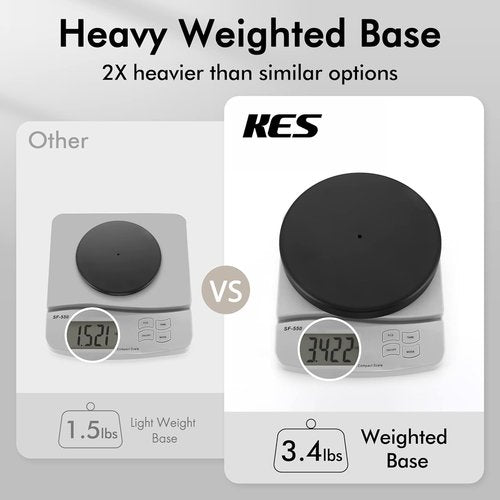 KES Bathroom Toilet Paper Holder - Modern Freestanding Tissue Roll Holder in Matte Black, 20.2" H