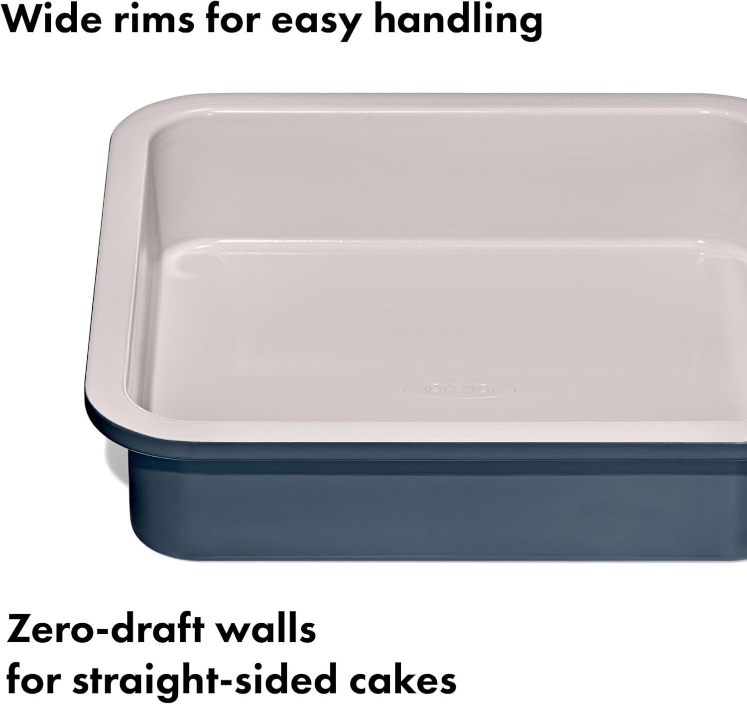 OXO Good Grips 9” Square Cake Pan - Non-Stick Pro Ceramic Coating in Storm Blue