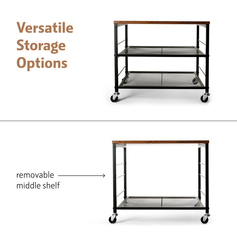 Mini Fridge Stand with Storage, Fridge Cabinet, Heavy Duty Refrigerator Stand Beverage, Dorm Fridge Cart, Microwave Stand, Nightstand, Kitchen Storage Organizer, End Table, Record Player Stand
