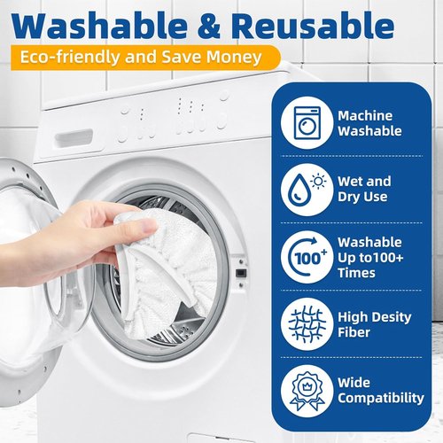 LOVECO Microfiber Cloths - 8 Pack for Handheld Steam Cleaners | Compatible with Bissell, PurSteam & Wagner