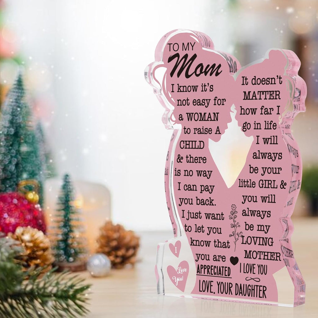 Regine Switzerland Acrylic Plaque Sign - Best Mom Ever Gift for Christmas & Birthdays | 5x3in