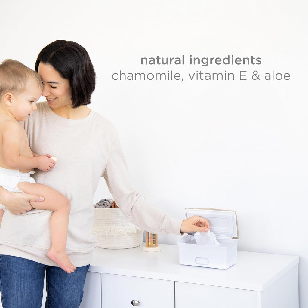 Ubbi Fragrance-Free Baby Wipes - Hypoallergenic, Plant-Based & EWG Verified | 99% Water-Based, 3 Pack (216 Wipes)