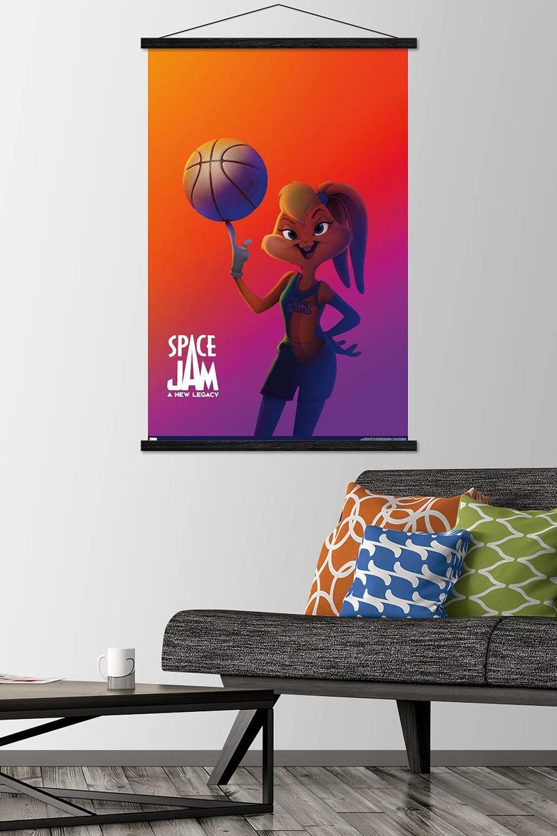 Trends International Space Jam: A New Legacy - Lola Bunny One Sheet Wall Poster with Magnetic Frame