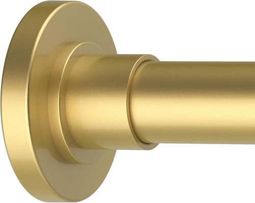 GXOACKJ Gold Shower Curtain Rod - Adjustable 31-80 Inch Spring Tension, No Drill, Rust-Resistant Stainless Steel