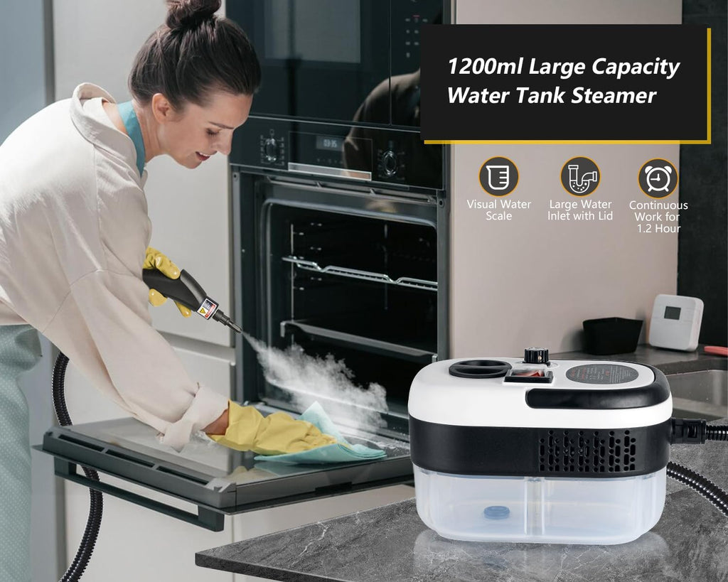 Skiennix 7-in-1 Steam Cleaner - 2500W High Pressure Handheld Steamer for Home & Car Cleaning