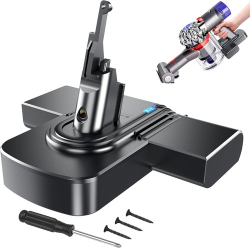 Dyson 8000mAh Replacement Battery - 21.6V Li-ion for V8 Animal/Absolute/Fluffy/Motorhead Vacuums