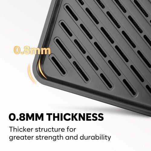 Half Sheet Pan with Cooling Rack by [Brand Name] - 17.3” x 13.1” Non-Stick Heavy Duty Baking Tray