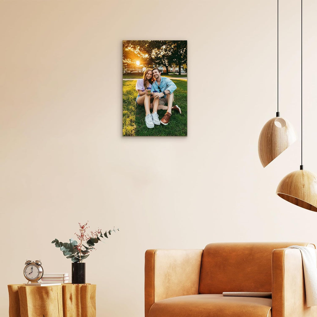 Skiennix Personalized Canvas Wall Art - Framed 8” X 12” Custom Prints for Living Room & Bedroom | Perfect Christmas Gift