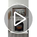BLANKSPACE 48" Birdcage Electric Fireplace TV Stand with Mantel |