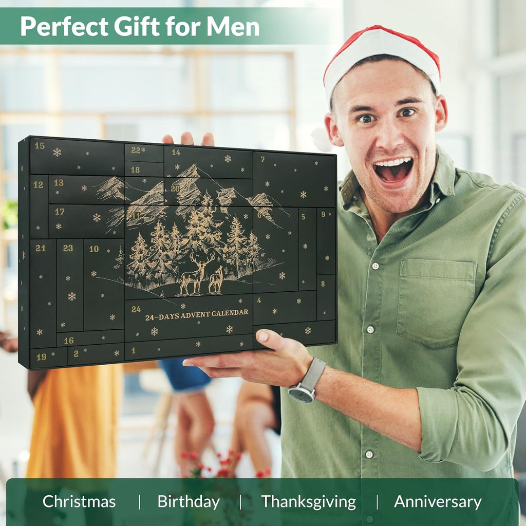 Skiennix Survival Kit Advent Calendar - 24 Days of Essential Emergency Gear for Outdoor Enthusiasts