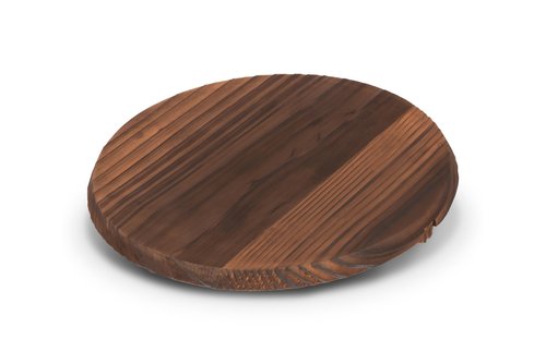 Craft Wok Lid for 12-Inch Woks Traditional Wooden Flat Cover Asian Cookware / 732W323-12in