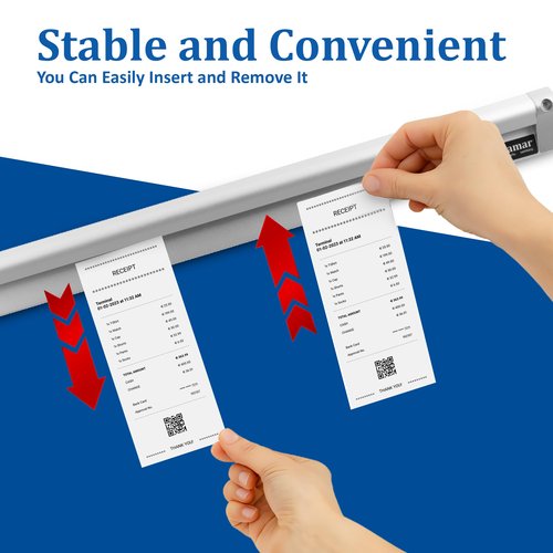 San Jamar Check Rack with Mounting Screw Pack for Kitchens and Restaurants, Stainless Steel, 36 Inches, Silver