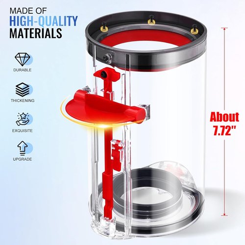 Dyson Upgraded Canister - Compatible Dust Bin with HEPA Filter for V11, V15, SV14, SV15, SV22