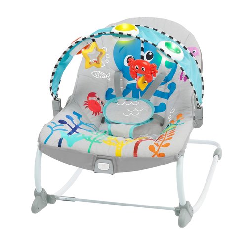 Baby Einstein Ocean Explorers Rocker - Musical Infant to Toddler Chair with Lights & Sounds | Ages 0-30 Months