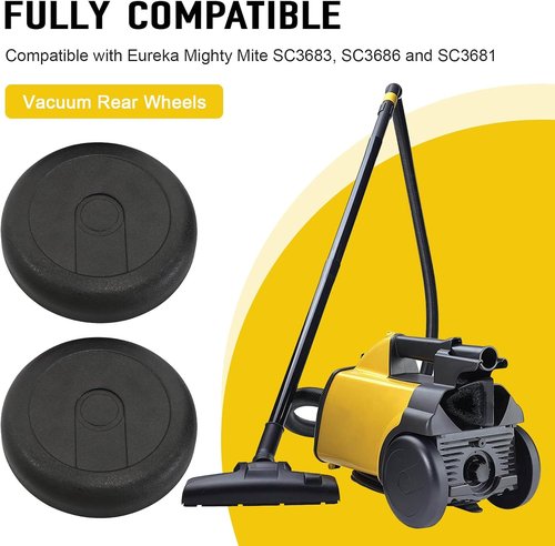 Eureka 15409-119N Vacuum Rear Wheels - Durable Replacement for Mighty Mite 3600 Series | 2-Pack