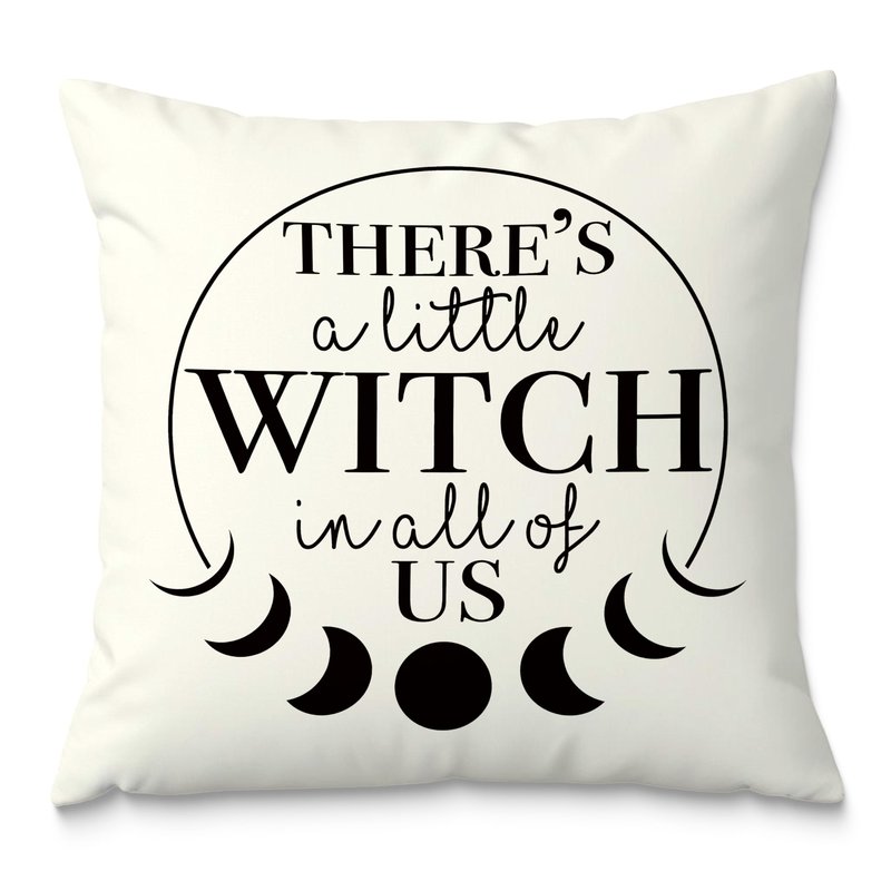 Fuasei Gothic Witch 18x18 Moon Phases Pillow Covers, Victorian Gothic Decorative Throw Pillow Covers, Witchy Decor Aesthetic, There A Little Witch In All Of Us