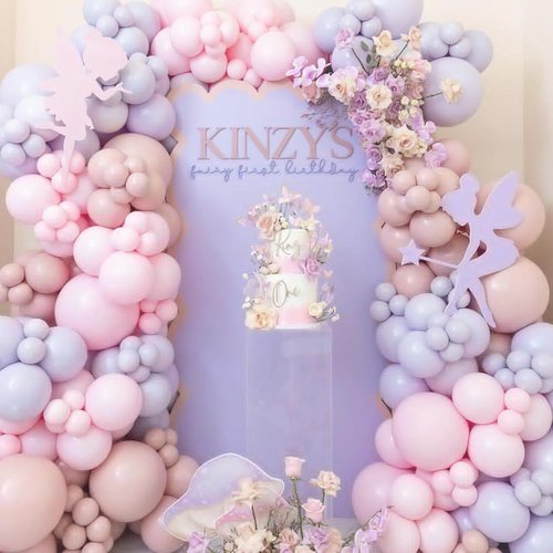 Light Purple Balloons - Double Stuffed Pastel Macaron Lavender | 18, 12, 10, 5 Inch for Parties & Events
