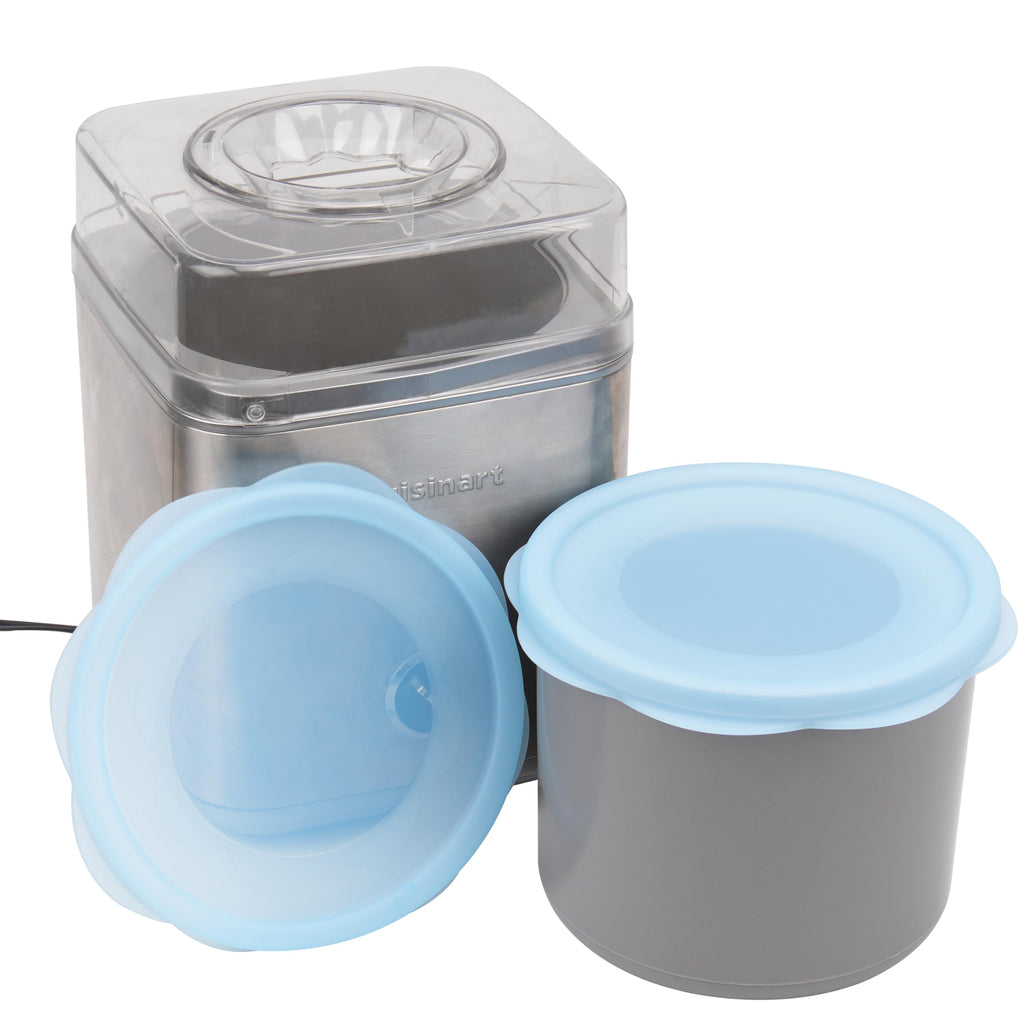 KIICII Silicone Lids for Cuisinart 2-Quart Freezer Bowl, 2 Pack Reusable Covers for Cuisinart lce Cream Maker, Dishwasher, Microwave & Freezer Safe, Kitchen Accessory