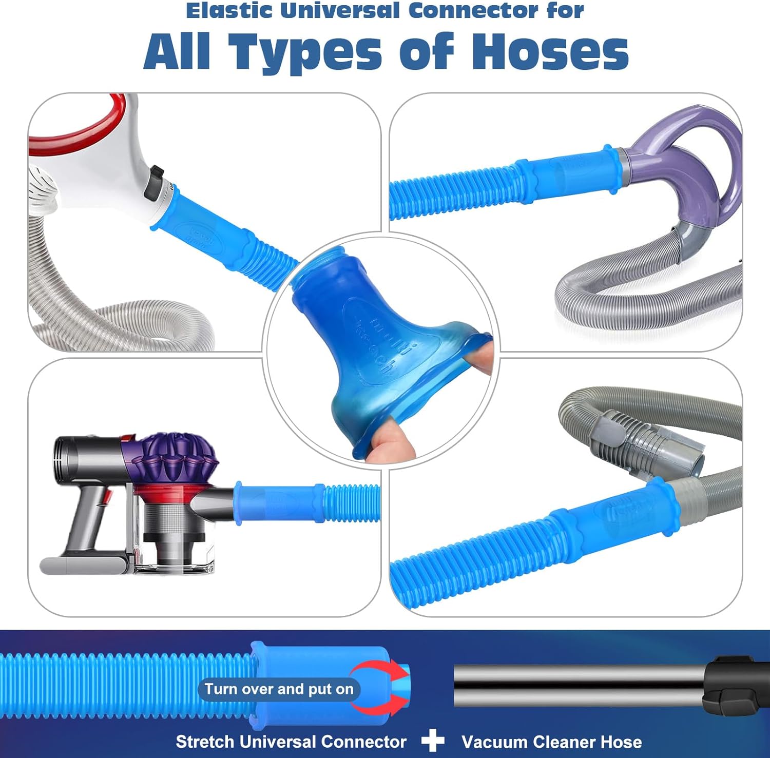 PetOde Dryer Vent Cleaner Kit - 2 Pieces Lint Brush & Vacuum Hose Attachment for Quick Lint Removal