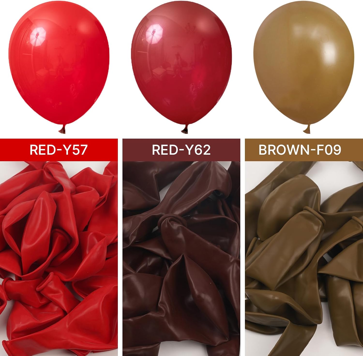PartyWoo Burgundy Balloons - 100pcs 12 Inch Dark Chestnut Red for Graduation & Birthday Decor