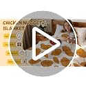 Chicken Nuggets Blanket Throw 60x50 Teen Size - Virudhaka Funny Plush Flannel