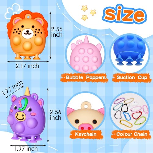 Advent Calendar 2025 - 3D Pop Animal Fidget Toys | Stress Relief Countdown Gift for Kids & Adults