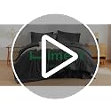 7-Piece Queen Comforter Set - Dark Grey Point-Quilted Bed in a Bag