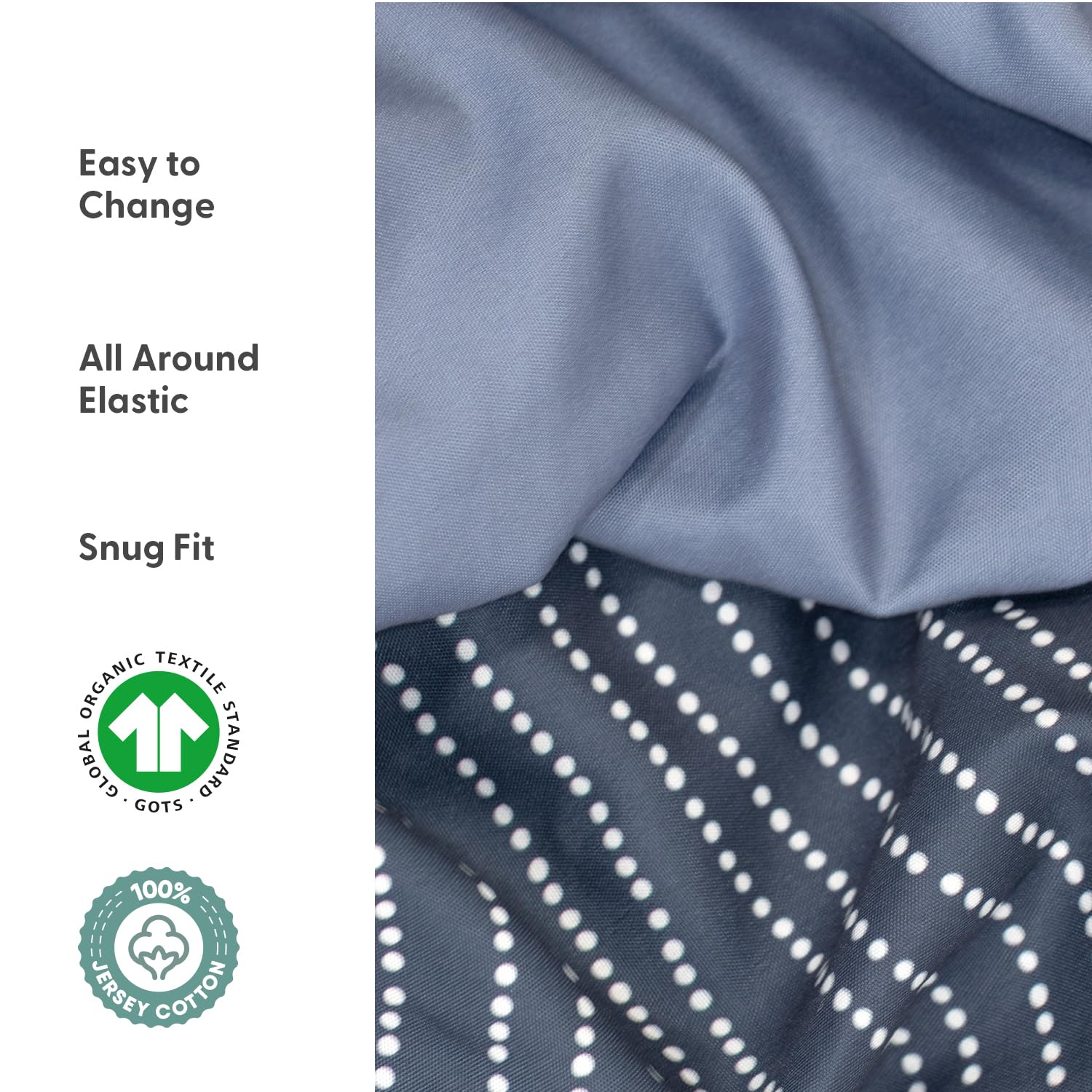 The Peanutshell Baby Bassinet Sheets 4-Pack for Girl or Boy - Soft, Oval & Fitted Baby Girls or Boys Sheet, Rectangle, Fitted Covers for Crib, Halo Bassinet Mattress - Soft Cloud