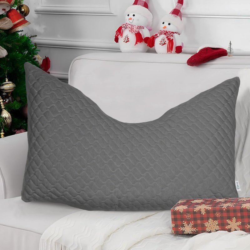 CHxxy Side Sleeper Pillow for Neck and Shoulder Reilef, Ergonomic Design Medium Firm Pillow, Queen Size Bed Pillows for Sleeping, Cross Cut Memory Foam Pillows for Back, Stomach and Side Sleepers