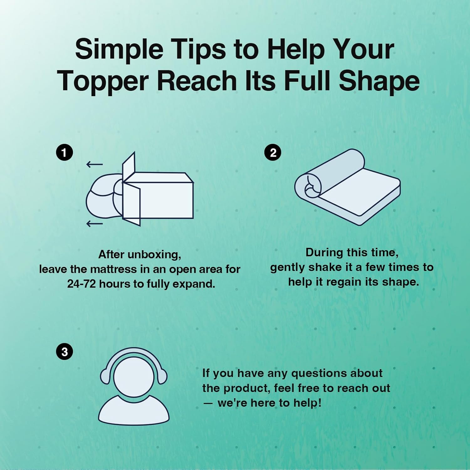 Novilla Memory Foam Mattress Topper - 3 Inch Cooling Gel Infused for Pressure Relief | Medium Comfort