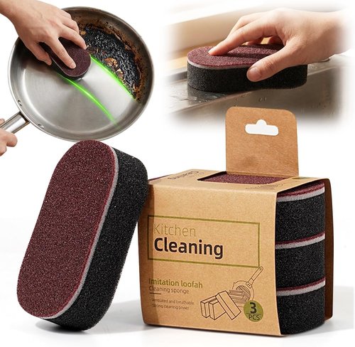 Magic Sponges Heavy-Duty Cleaning Eraser - Multi-Functional Melamine Foam Pads (5PCS) for Home & Kitchen