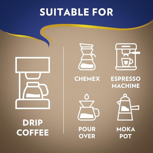 Lavazza Super Crema Ground Coffee - Medium Roast Arabica & Robusta Blend - 32 oz Bag