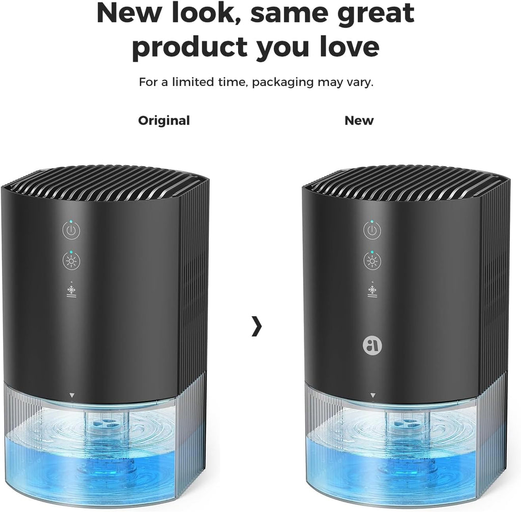 Skiennix Portable Dehumidifier - Ultra Quiet, Energy Saving with Auto Shut Off & Colorful Light | 35 OZ for Home, Office, RV, and More