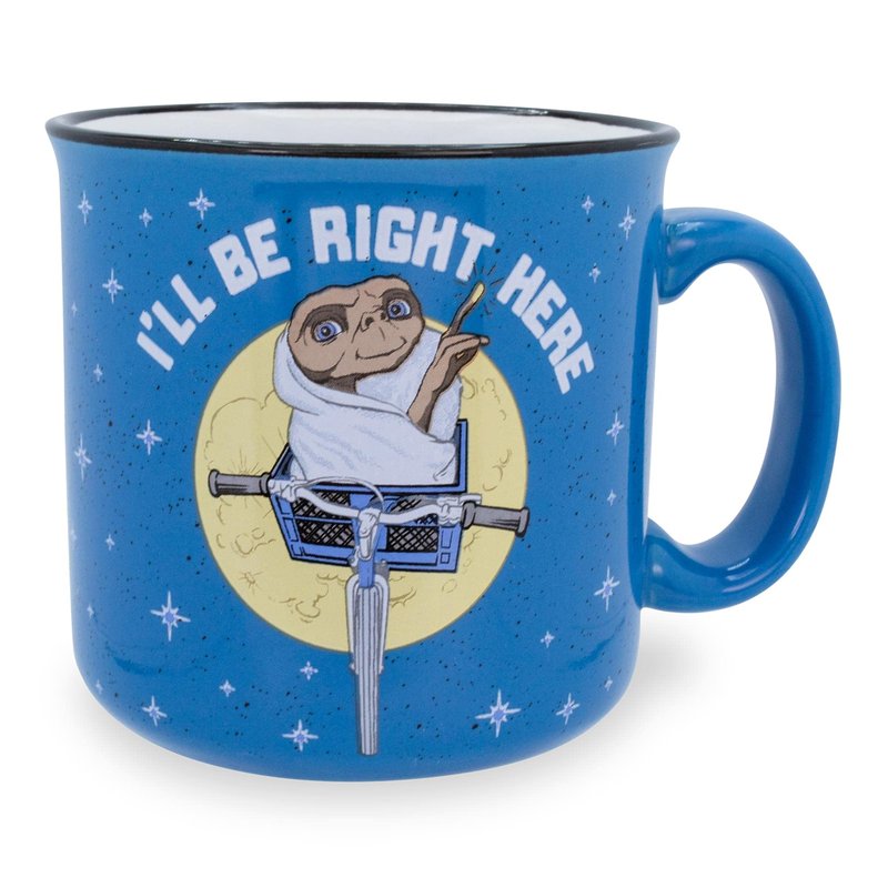 Toynk E.T. The Extra-Terrestrial Ceramic Camper Mug | BPA-Free Travel Coffee Cup For Espresso, Caffeine, Cocoa, | Home & Kitchen Essential | Cute SciFi Gifts and Collectibles | Holds 20 Ounces