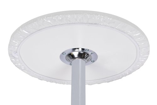 Yourtablecloth Heavy Duty Clear Vinyl Round Fitted Tablecloth (Table Cover) Elasticized Tablecloth Great for Protecting Your fine Tables and Table Linen 42”