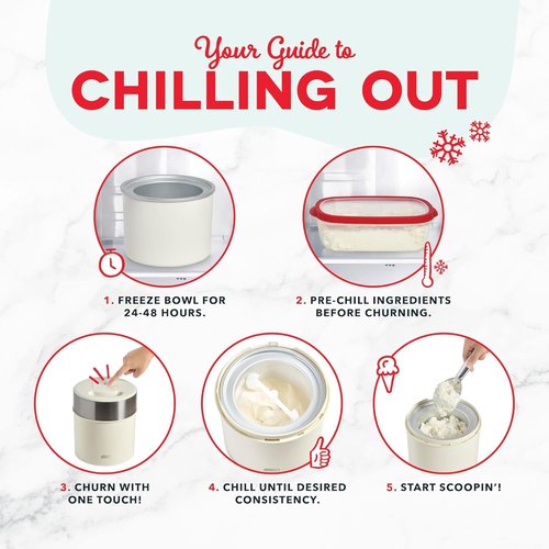 Dash Deluxe Gelato & Ice Cream Maker - One-Touch Churning for Homemade Desserts - 2 Quart, Aqua