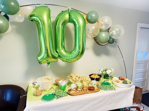 Light Green 40-Inch Number 8 Balloon by [Brand Name] - Perfect for 8th Birthday Parties & Celebrations