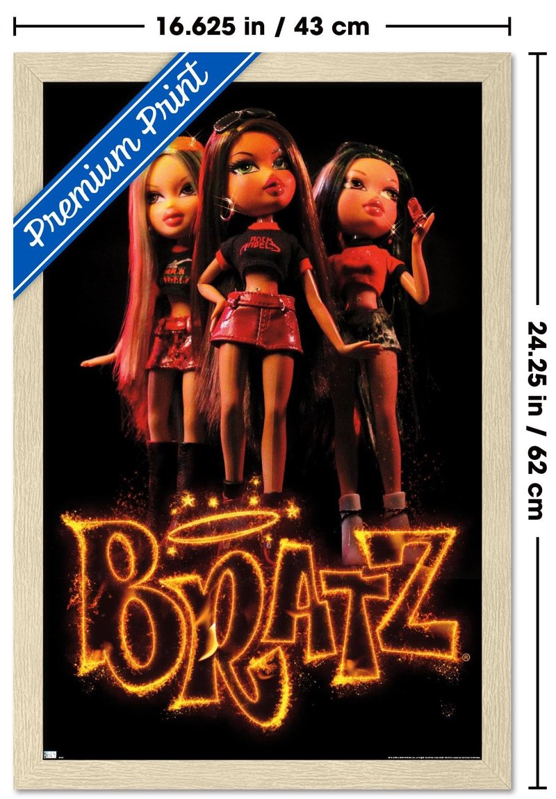Bratz: Scream - Group Wall Poster, 22.4L" x 14.7W", Blonde Framed Version