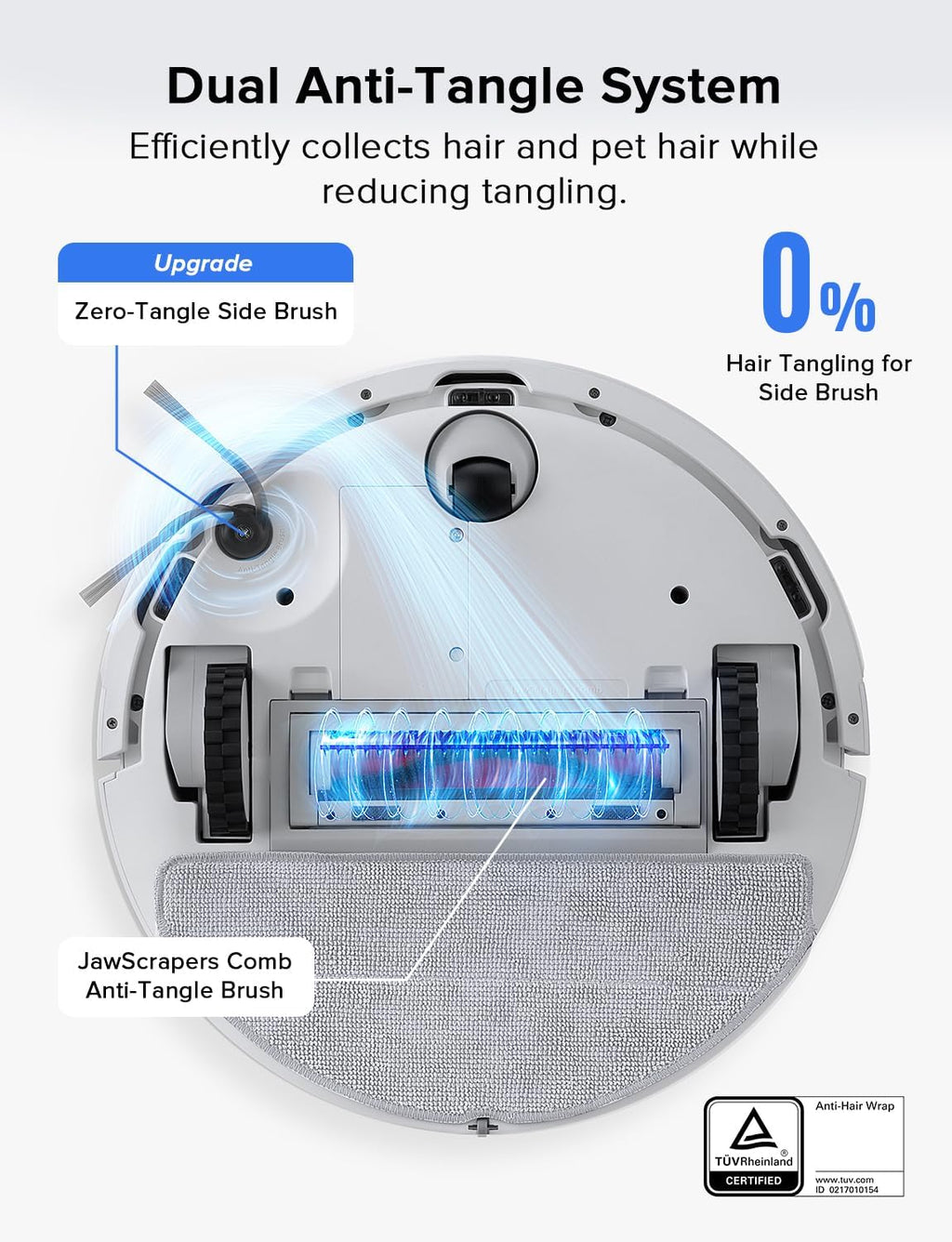Roborock Q7 L5 Robot Vacuum & Mop Combo - 8,000Pa Suction, LiDAR Navigation, Self-Charging, White