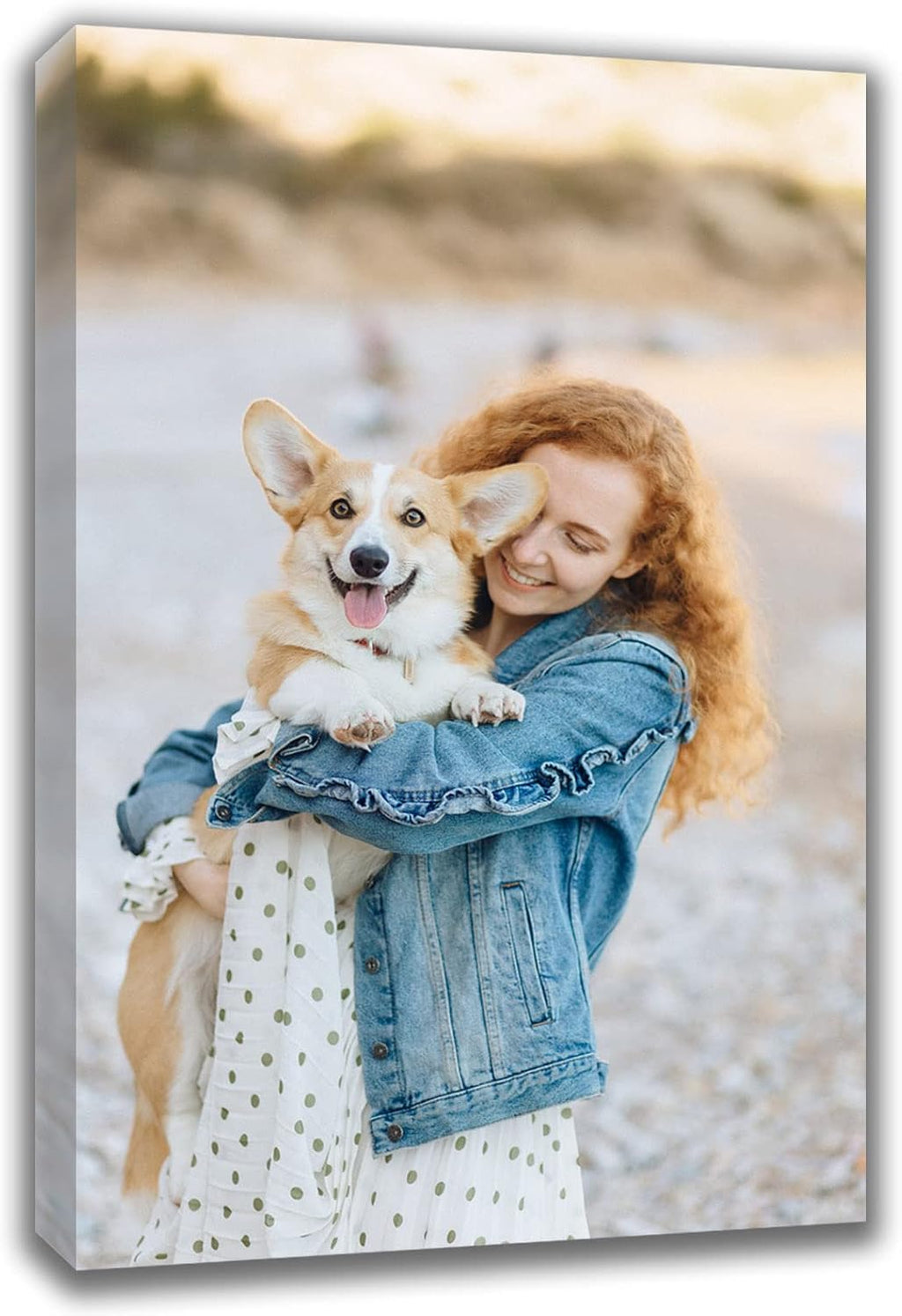 Skiennix Custom Canvas Prints - Personalized Wall Art for Pet & Family Photos | 16x20 Framed Canvas