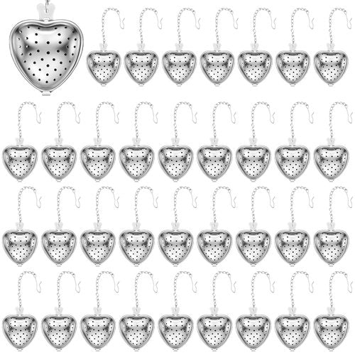 Tea Strainers, Stainless Steel Tea Ball Filters, Loose Leaf Tea Steeper Infusers (100)