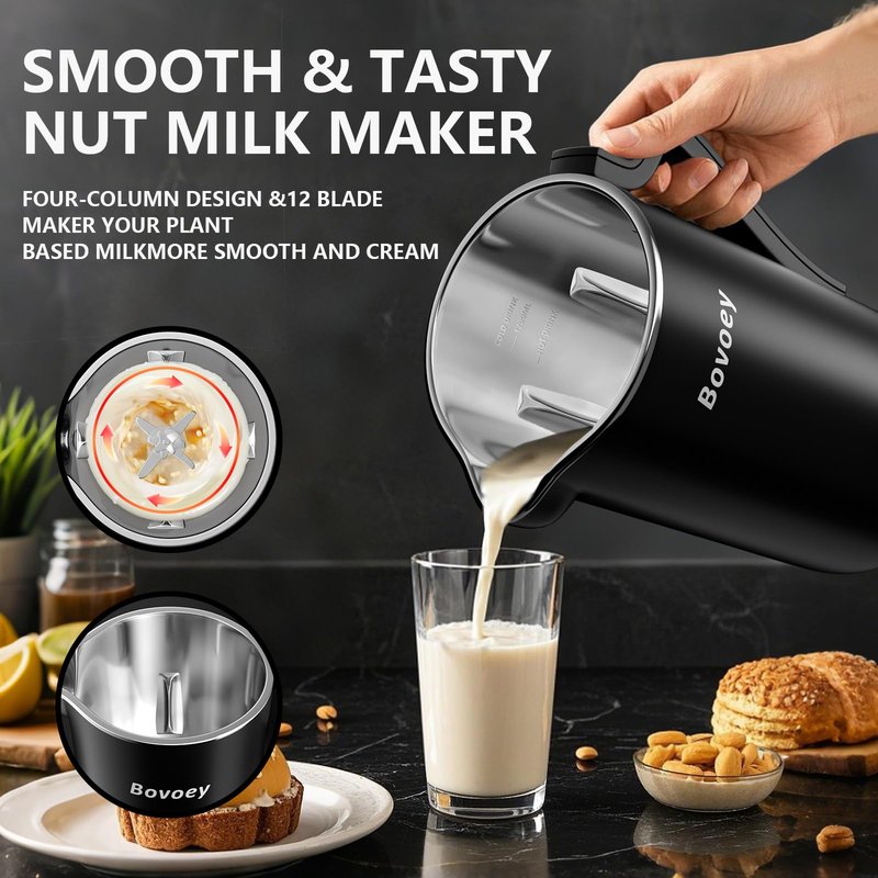 Electric Milk Frother Handheld Bundle,4 in 1 Automatic Milk Frother and Steamer Set,Cold Foam Maker Set for Hot Chocolate,Latte,Cappuccino and Macchiato (Black01)