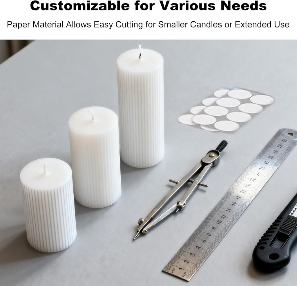 Skiennix 32Pcs Candle Adhesive Grippers - Sticky Dots for Taper Candles & Holders | Perfect for Holiday Decor