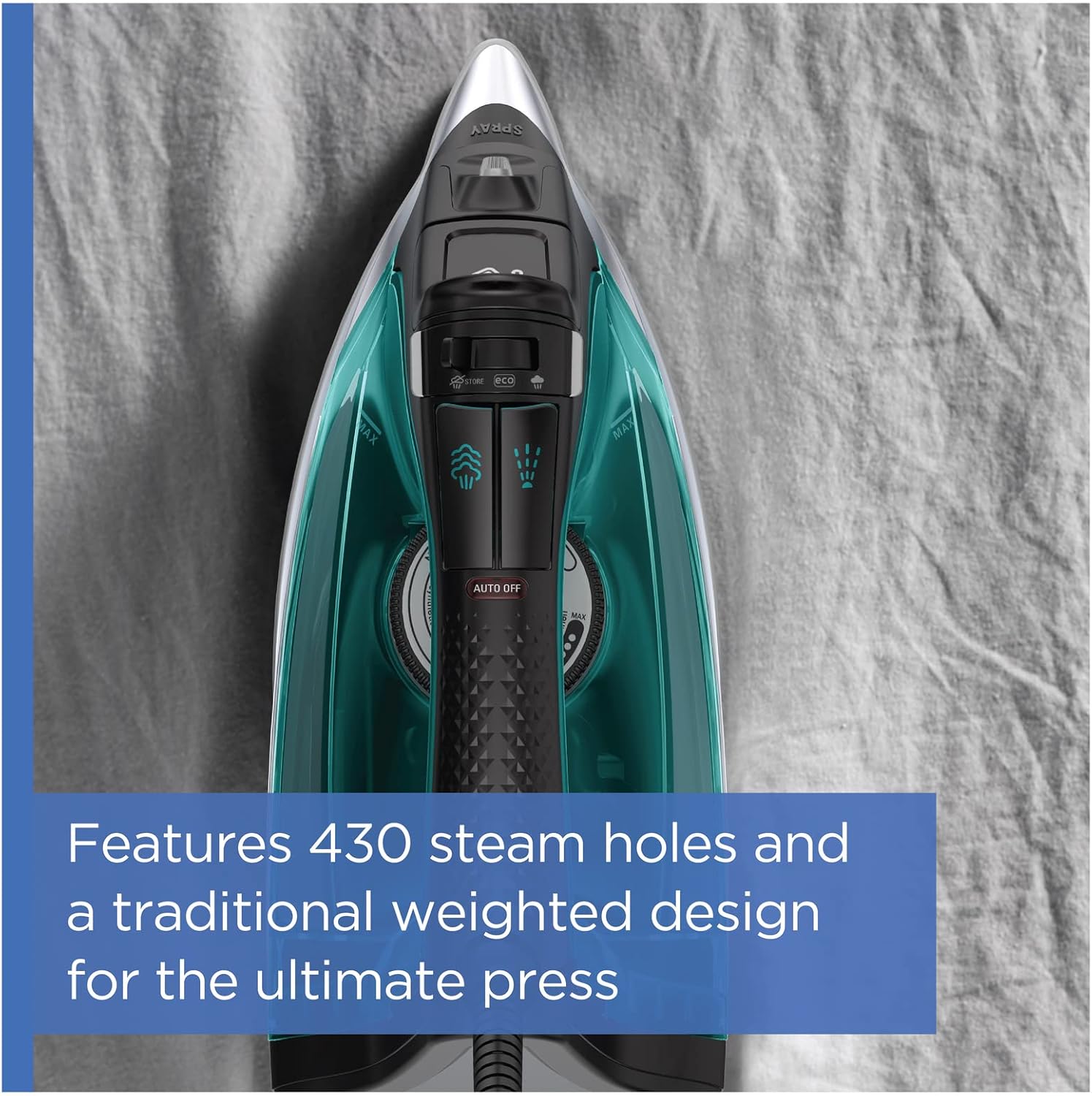 Rowenta Pro Master Steam Iron - Stainless Steel Soleplate, 1775 Watts, 400 Microsteam Holes, Anti-Drip Protection